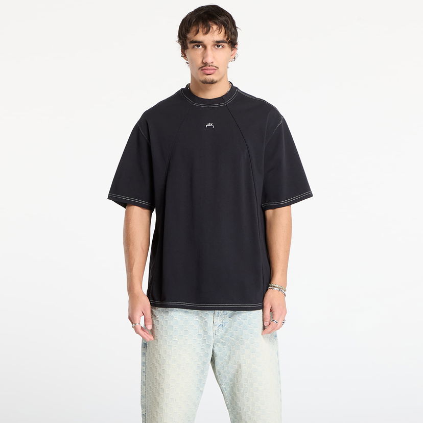 T-shirt A-COLD-WALL* Millbank Short Sleeve T-shirt with Exposed Stitching Sort | ACWMTS230 Black