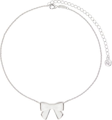 Halskæde SHUSHU/TONG YVMIN Edition Double-Sided Ceramics Bowknot Necklace Hvid | 25639WHT00NN, 0