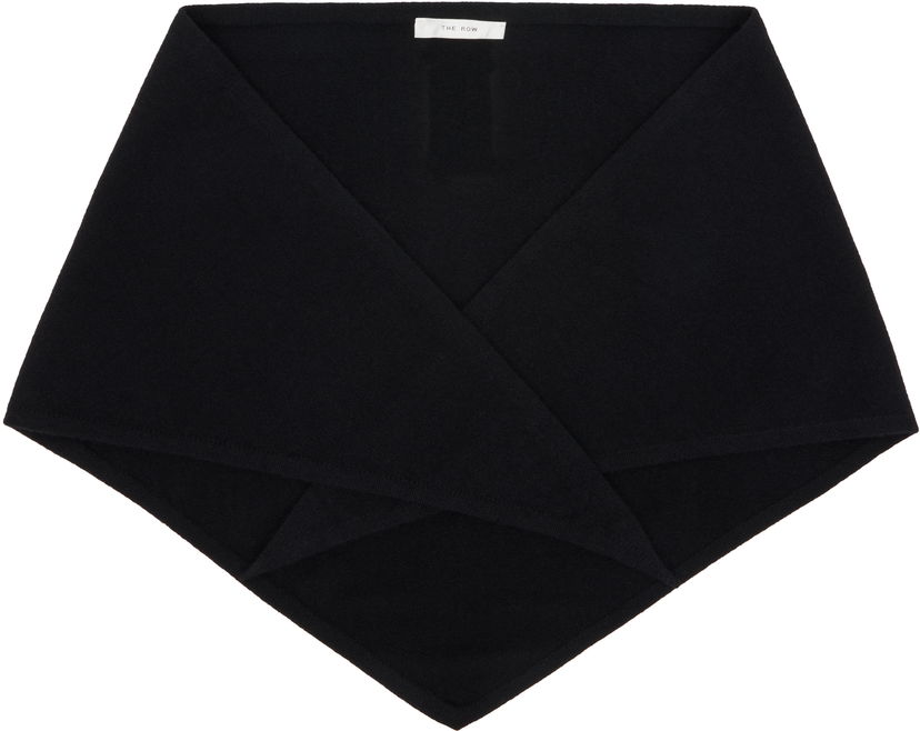 Tørklæde The Row The Row Leomine Cashmere Scarf Sort | 10070-Y556