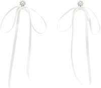 Simone Rocha Double Ended Daisy Bow Ribbon Earrings