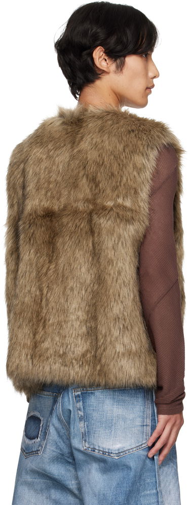 Vest Andersson Bell Andersson Bell Reversible Faux-Leather & Faux-Fur Vest Brun | awa722u, 2
