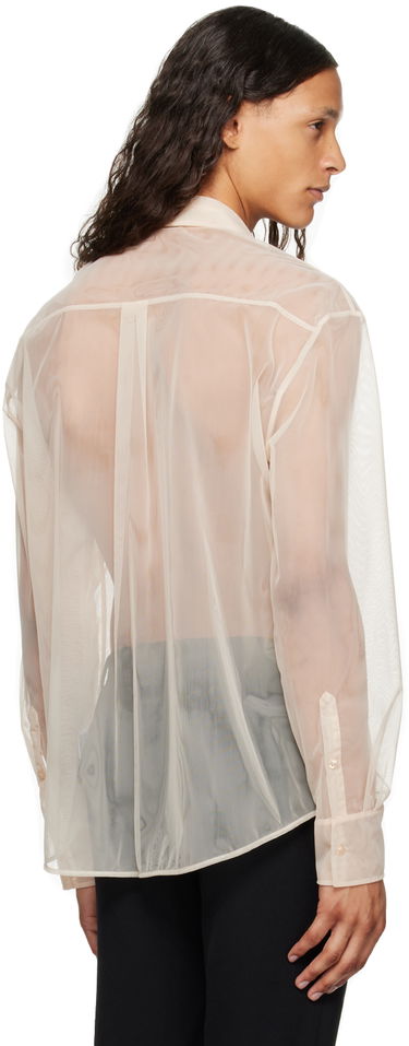 Skjorte Simone Rocha Simone Rocha Pearl Organza Shirt Beige | 5289B 0069, 2