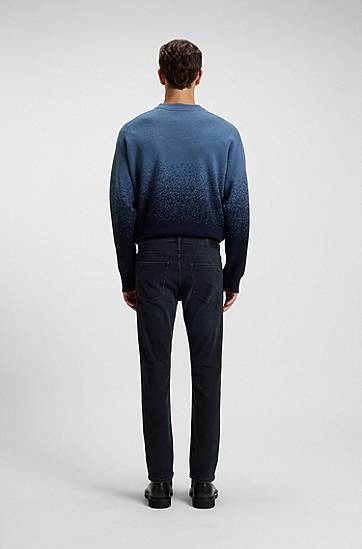 Jeans BOSS Delaware slim-fit jeans in soft-motion denim Sort | 50549503, 1
