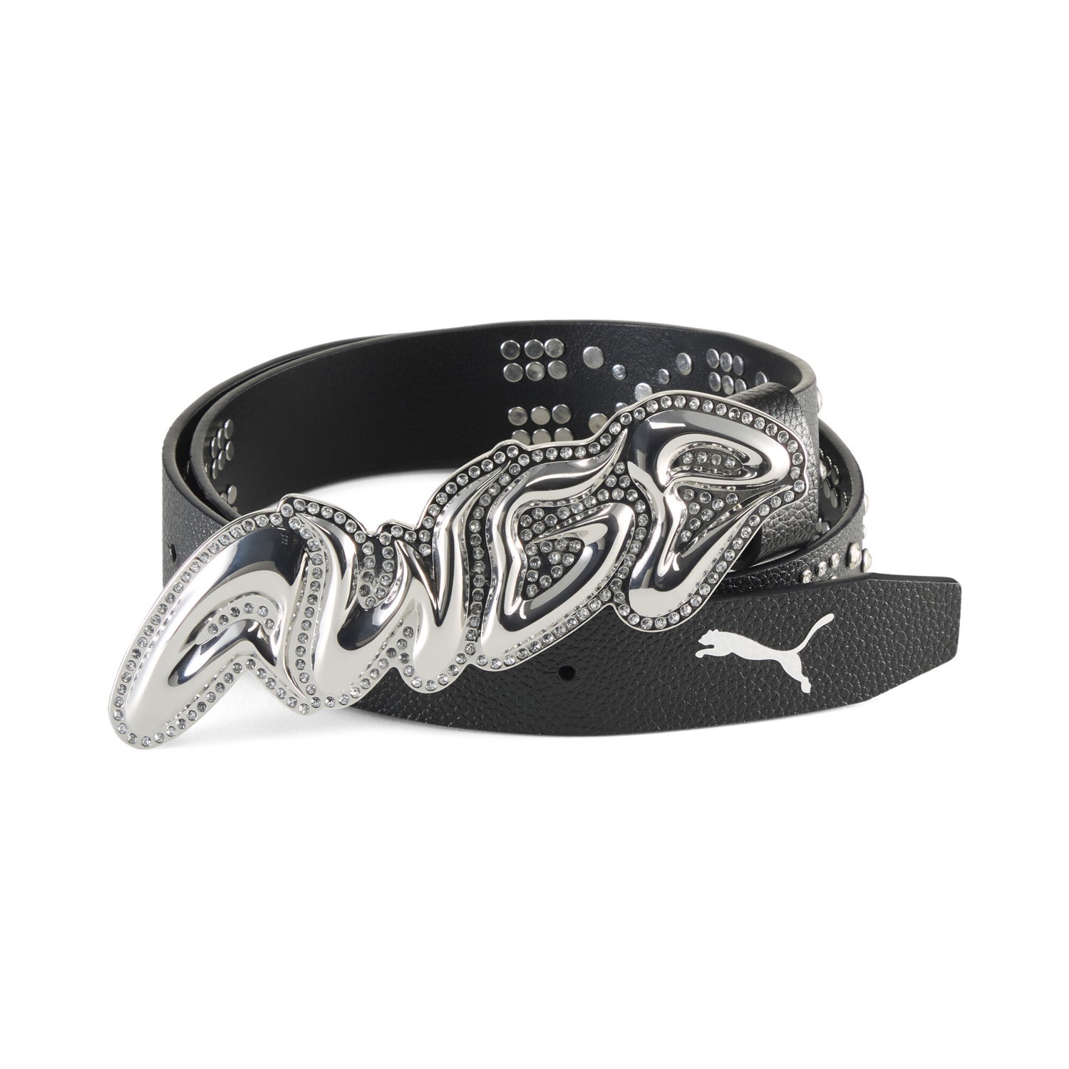 Bælter Puma A$AP ROCKY x PUMA AWGE Studded Rhinestone Buckle Belt Sort | 055008_01, 0