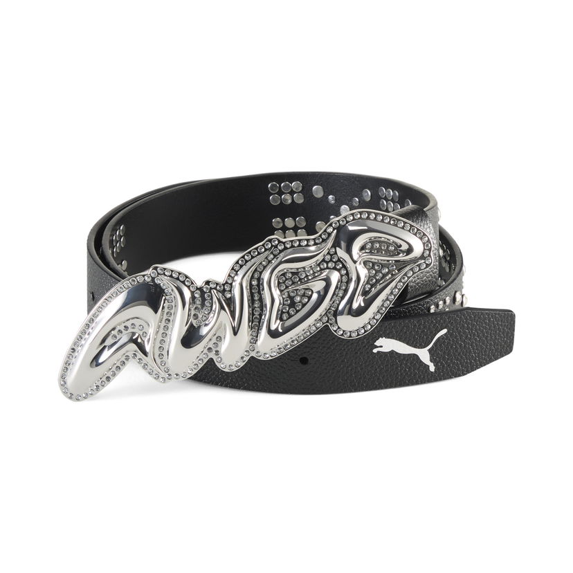 Bælter Puma A$AP ROCKY x PUMA AWGE Studded Rhinestone Buckle Belt Sort | 055008_01