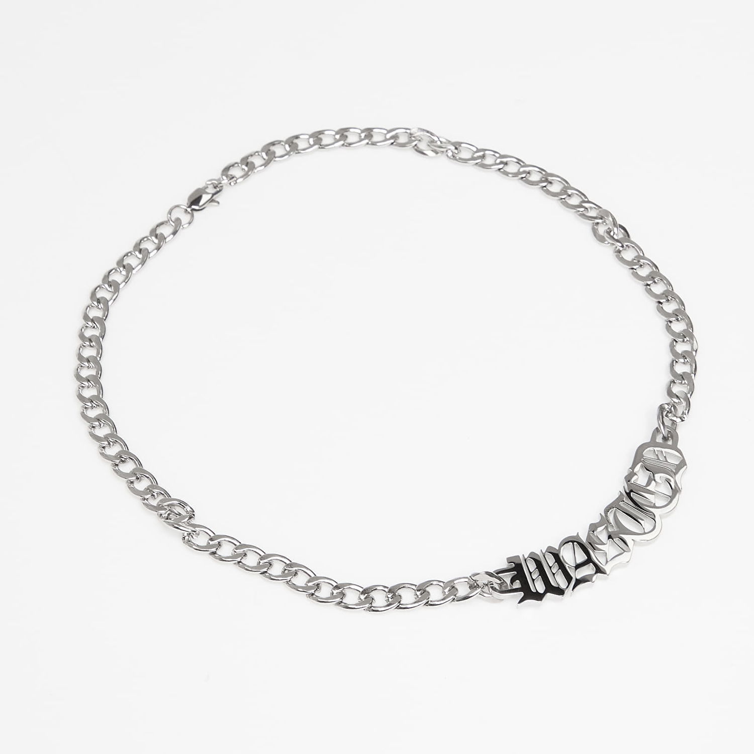 Halskæde Wasted Paris U Legacy WASTED Lettering Chain Necklace Metalisk | WP_000311, 0
