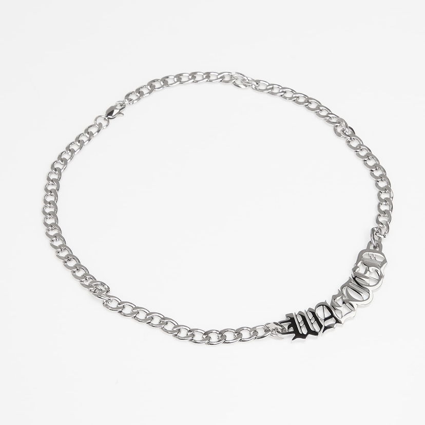 Halskæde Wasted Paris U Legacy WASTED Lettering Chain Necklace Metalisk | WP_000311