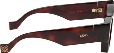 Solbriller Loewe Paula's Ibiza Goggle Rectangle Sunglasses Brun | LW40172UW5652N 192337236150, 1