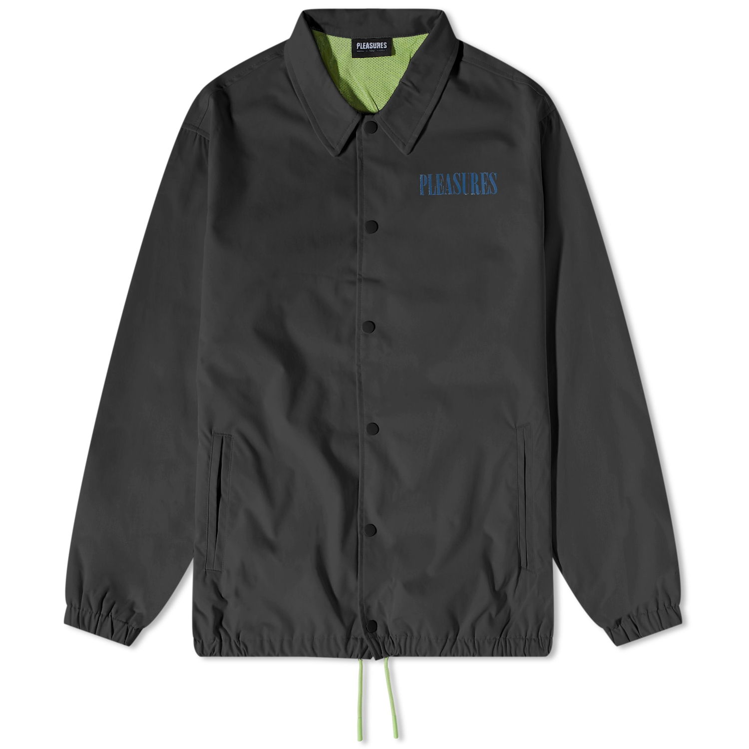 Jakke Pleasures Bended Coach Jacket Sort | P23SP005-BLK, 0