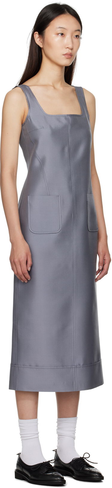 Kjole Thom Browne Thom Browne Column Maxi Dress Grå | FDSF20A-F0989, 1