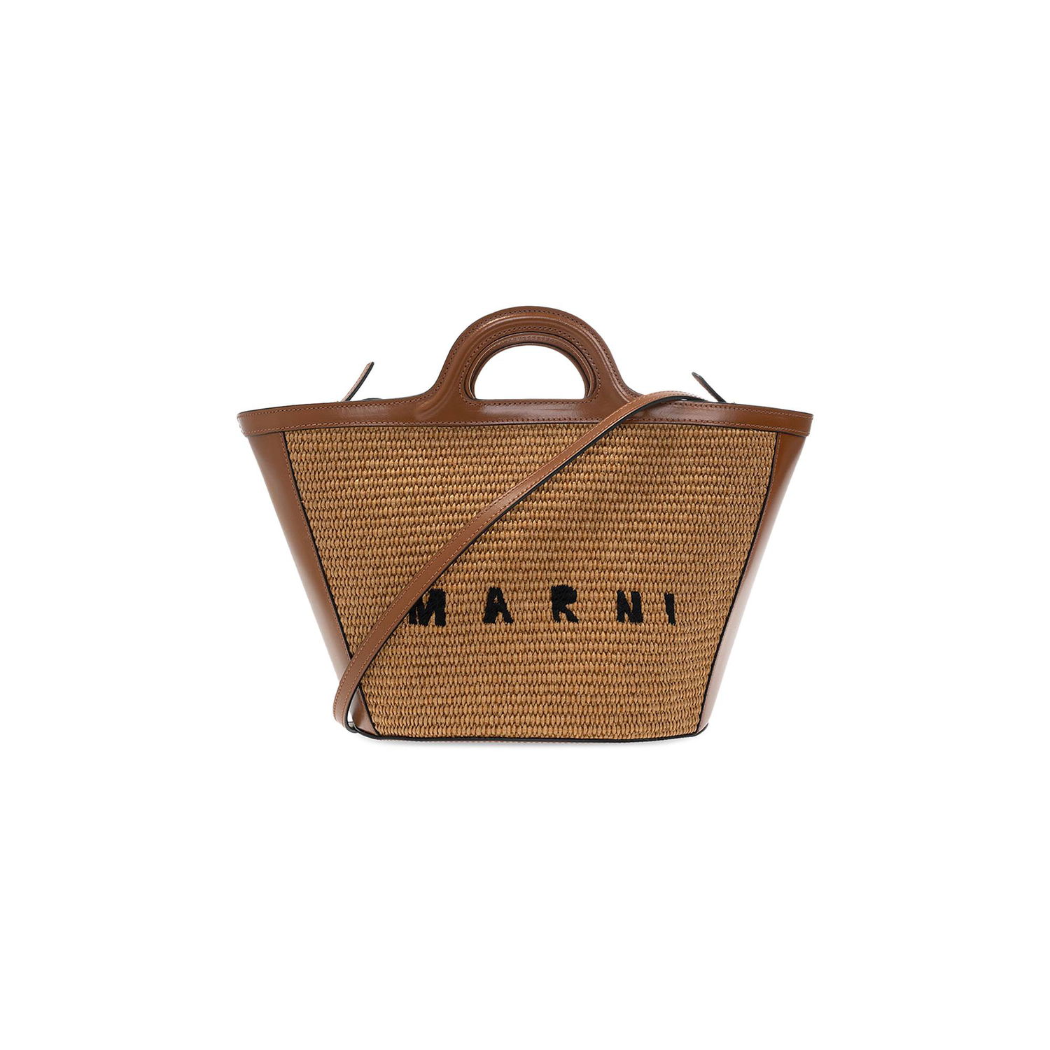 Mulepose Marni Medium Logo Woven Tote Bag Brun | BMMP0068Q0 P3860 00M50, 1