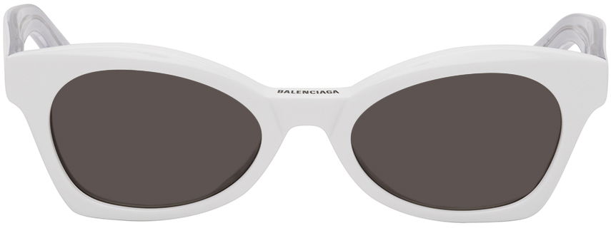 Solbriller Balenciaga Sharp Butterfly Sunglasses Hvid | BB0230S, 0
