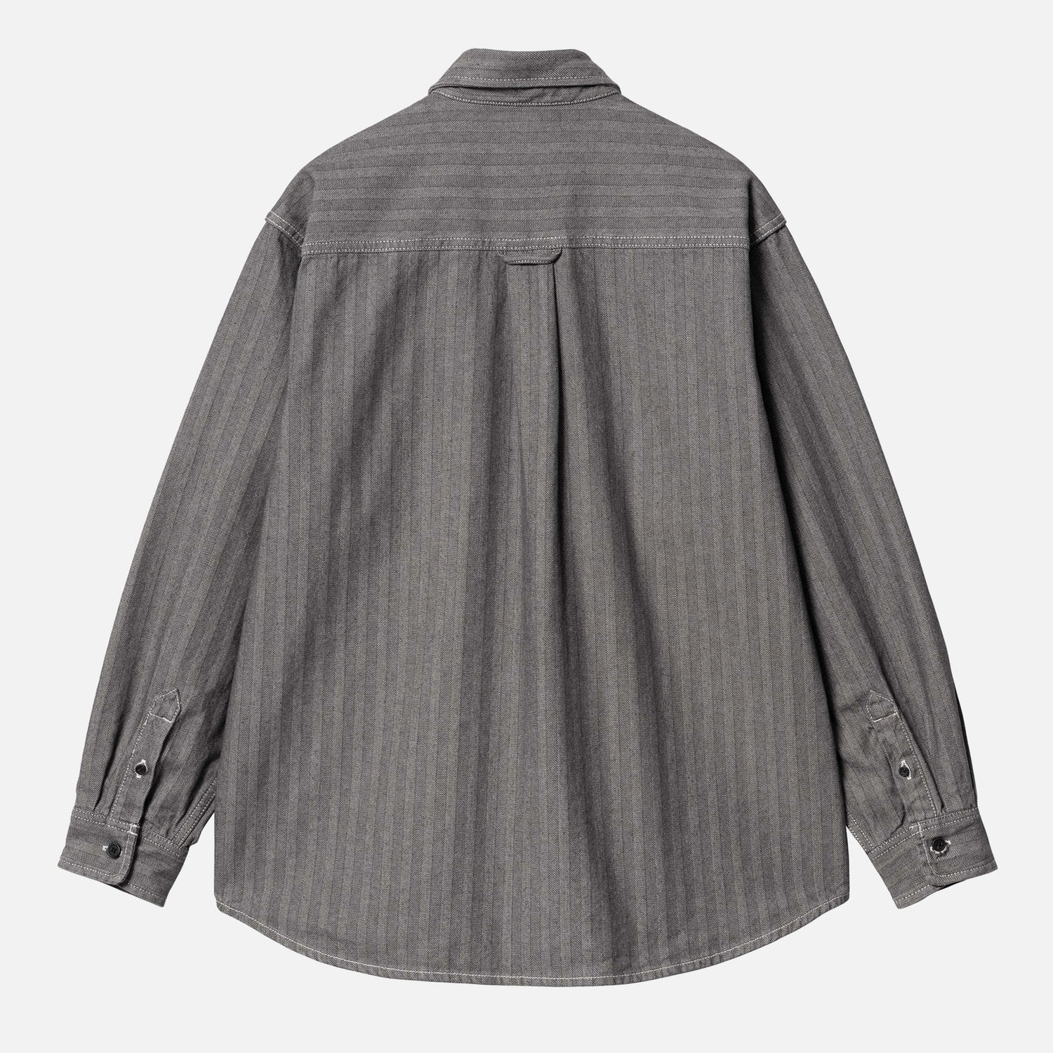Skjorte Carhartt WIP Menard Herringbone Shirt Jacket - Grey Rinsed Grå | I033577-9102, 0