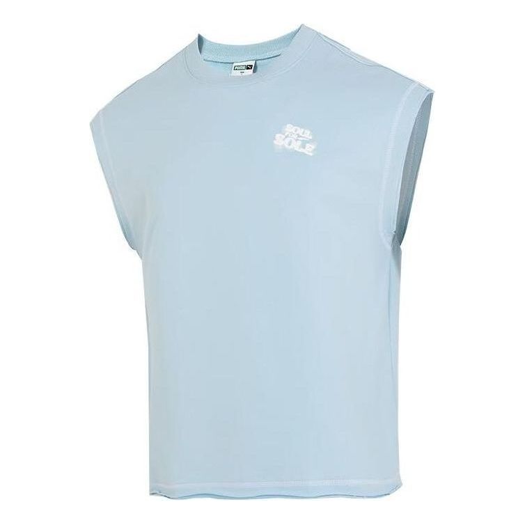 Tanktop Puma Sole Logo Vest Blå | 626859-68, 0
