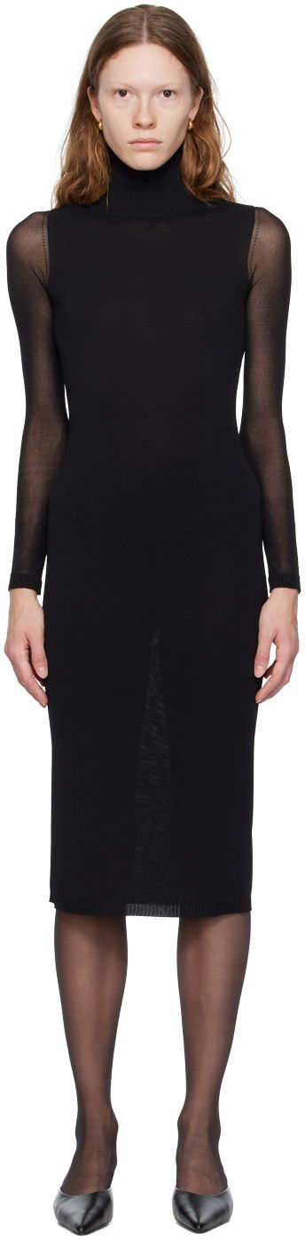 Kjole Max Mara Max Mara Natalia Midi Dress Sort | 2313260539600 MM12051