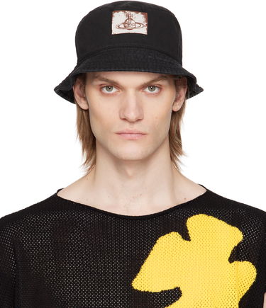 Kasket Vivienne Westwood Vivienne Westwood Cotton Twill Bucket Hat Sort | 81020009-W016E-, 0
