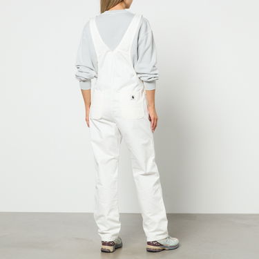 Bukser Carhartt WIP Bib Newcomb Drill Denim Dungarees Hvid | I026561, 2