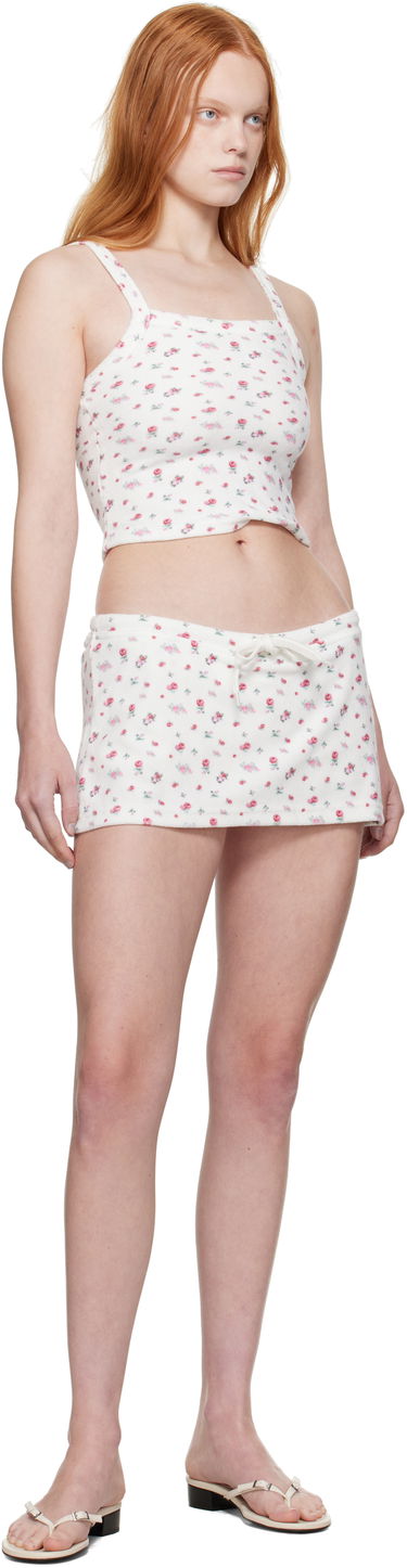 Nederdel GUIZIO Guizio Dani Terry Mini Skort Hvid | P25309K098, 3
