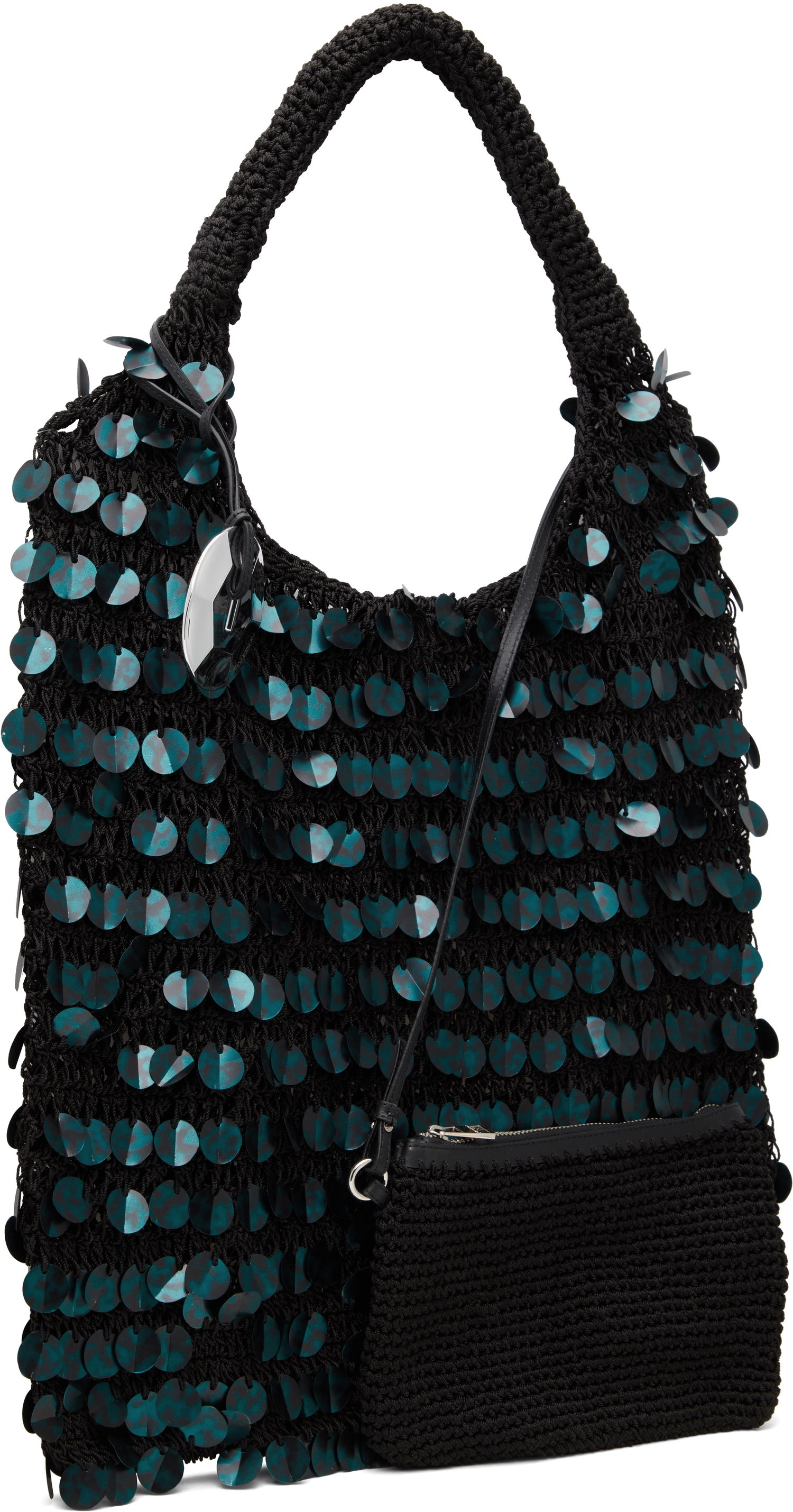 Mulepose JW Anderson JW Anderson Crochet Sequin Shoulder Bag Sort | HB0729-FA0447, 1