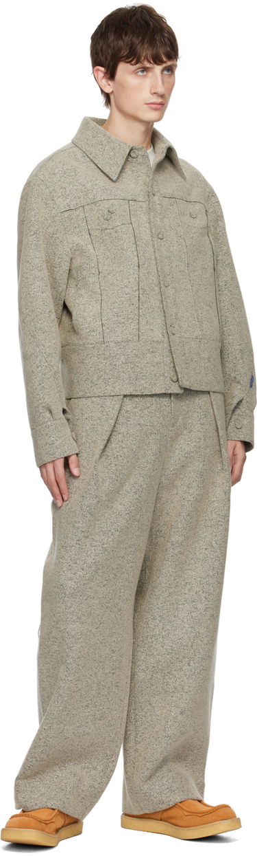 Bukser ADER ERROR Faded Wide Leg Trousers Grå | BMADFWBT0105GR, 3