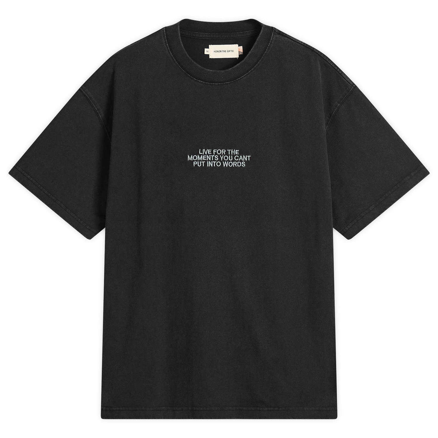 T-shirt Honor The Gift Live For The Moments T-Shirt, Size Large Sort | HTG250242-BLK, 1