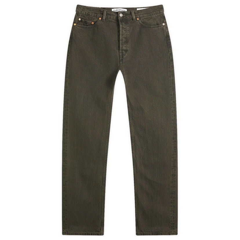 Jeans OUR LEGACY Our Legacy First Cut Jeans, Size 34 Grøn | M2255FO
