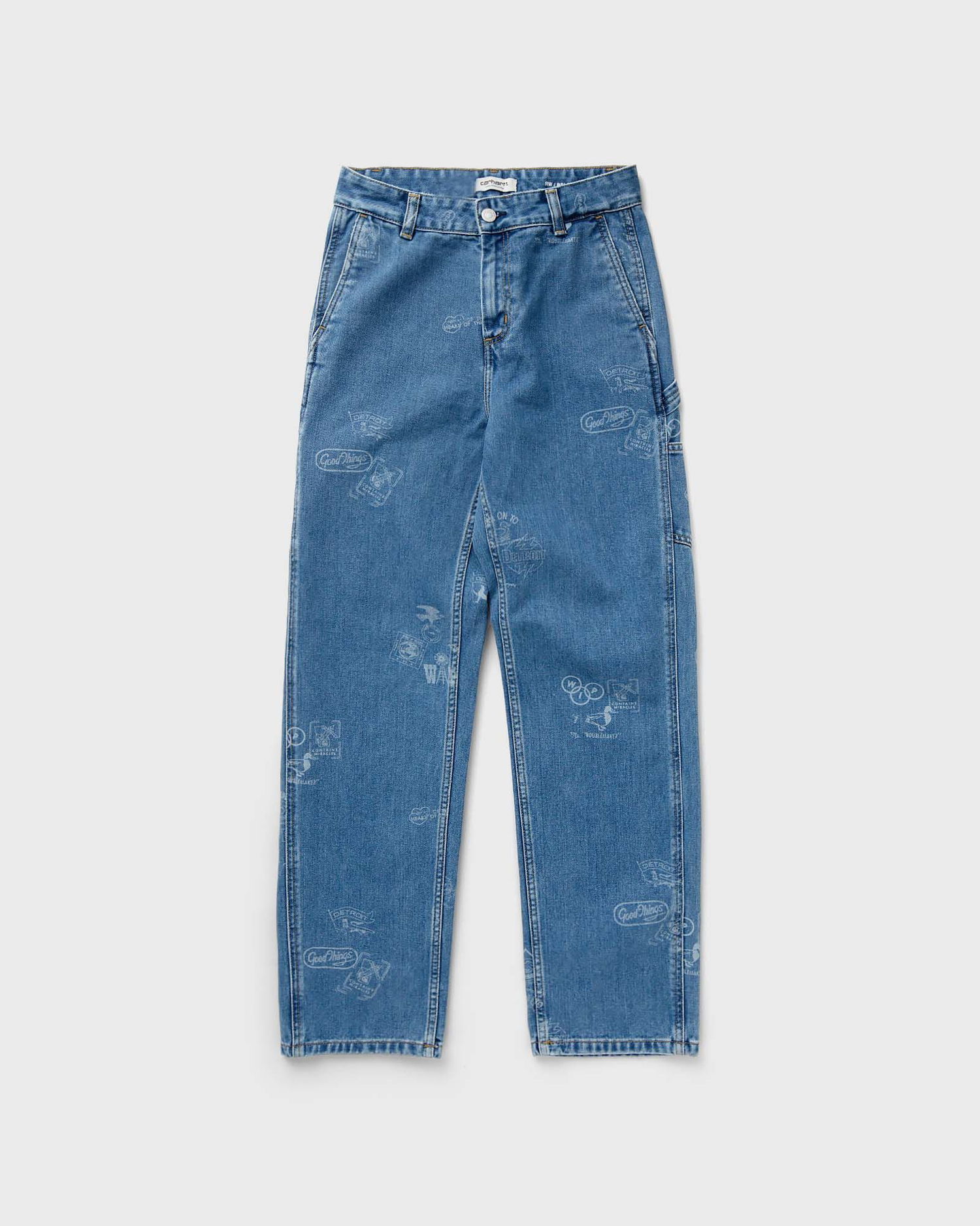 Jeans Carhartt WIP WMNS Stamp Pant Blå | I033742-2LN.35, 0