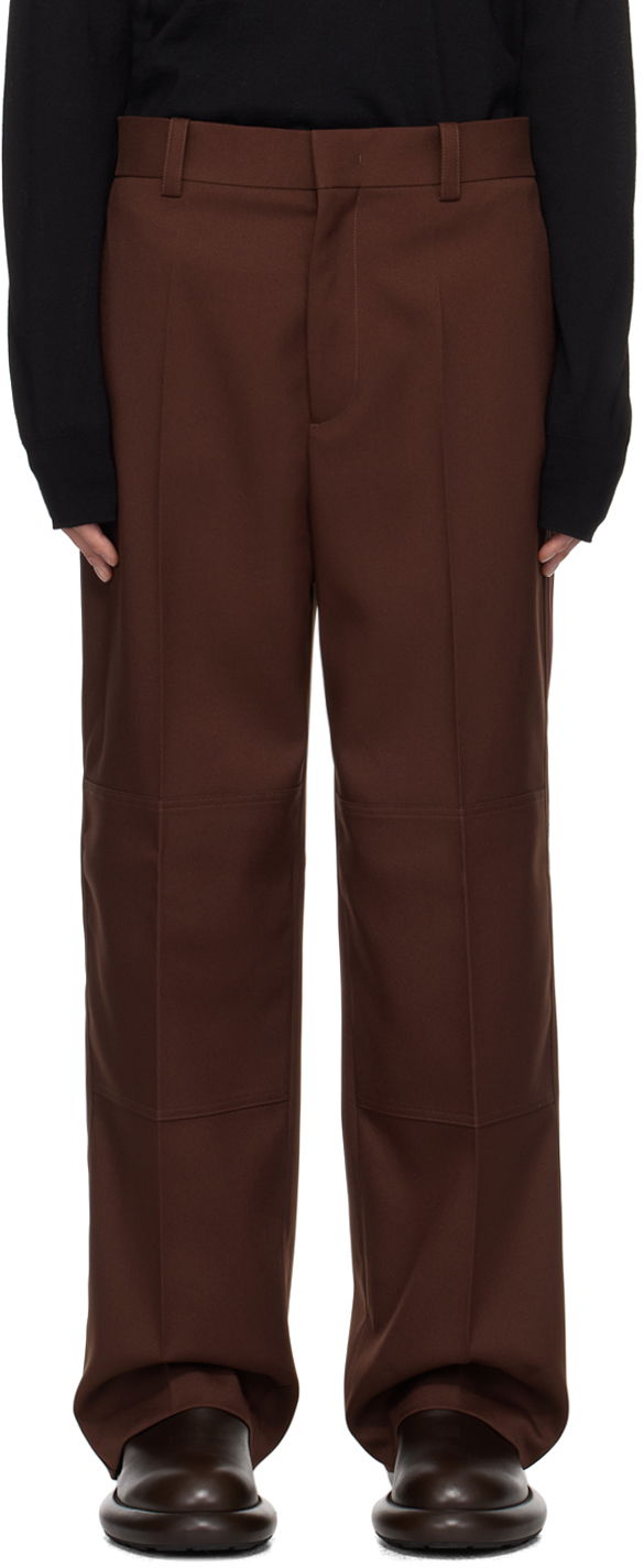 Bukser Jil Sander Jil Sander Paneled Trousers Brun | J22KA0131_J70001, 0