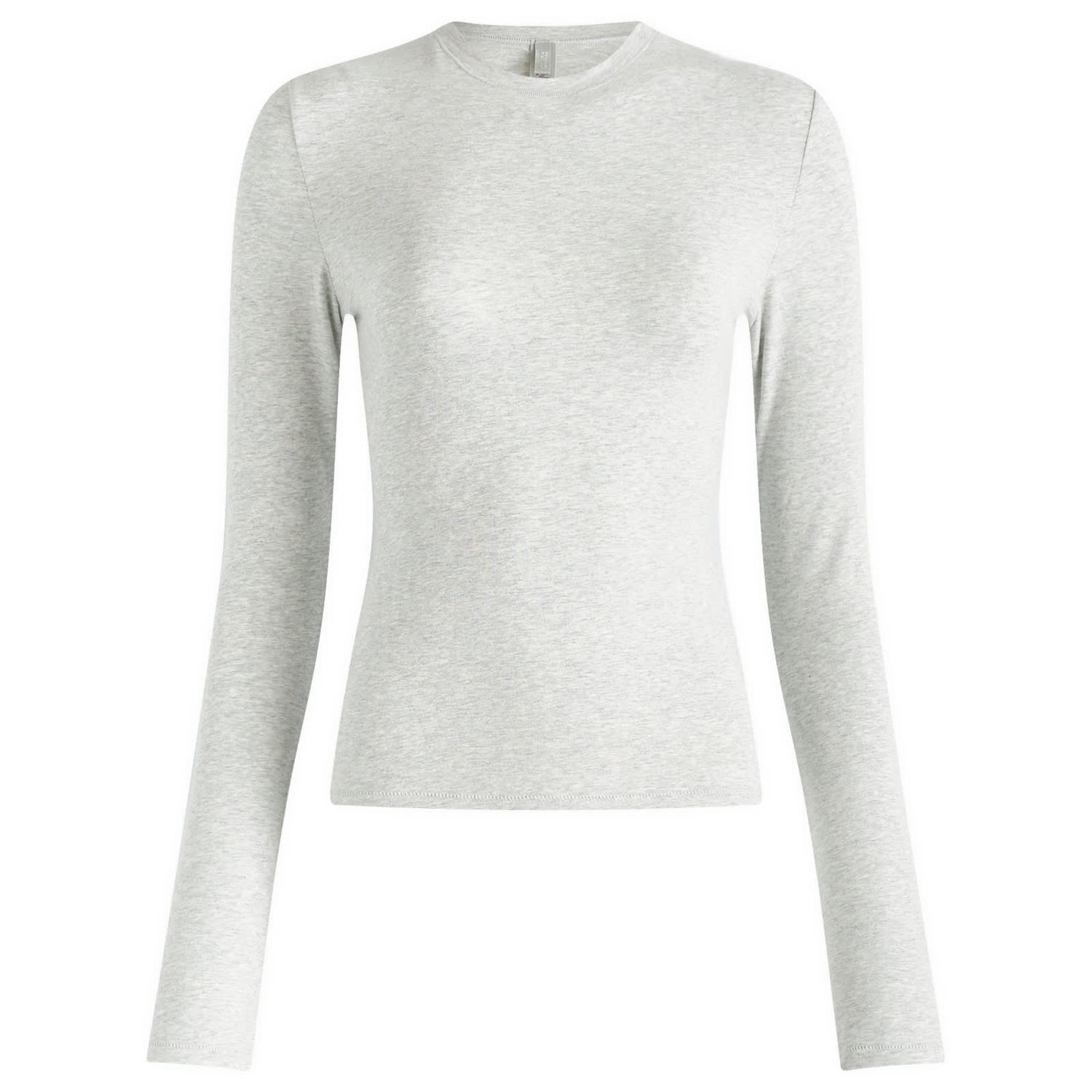 T-shirt SKIMS Cotton Jersey Long Sleeve T-Shirt Grå | AP-TSH-0647-LHG, 1