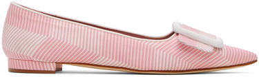 Tilbehør Manolo Blahnik Manolo Blahnik Maysale Buckle Ballerina Flats Lyserød | 124-2513-0003, 0