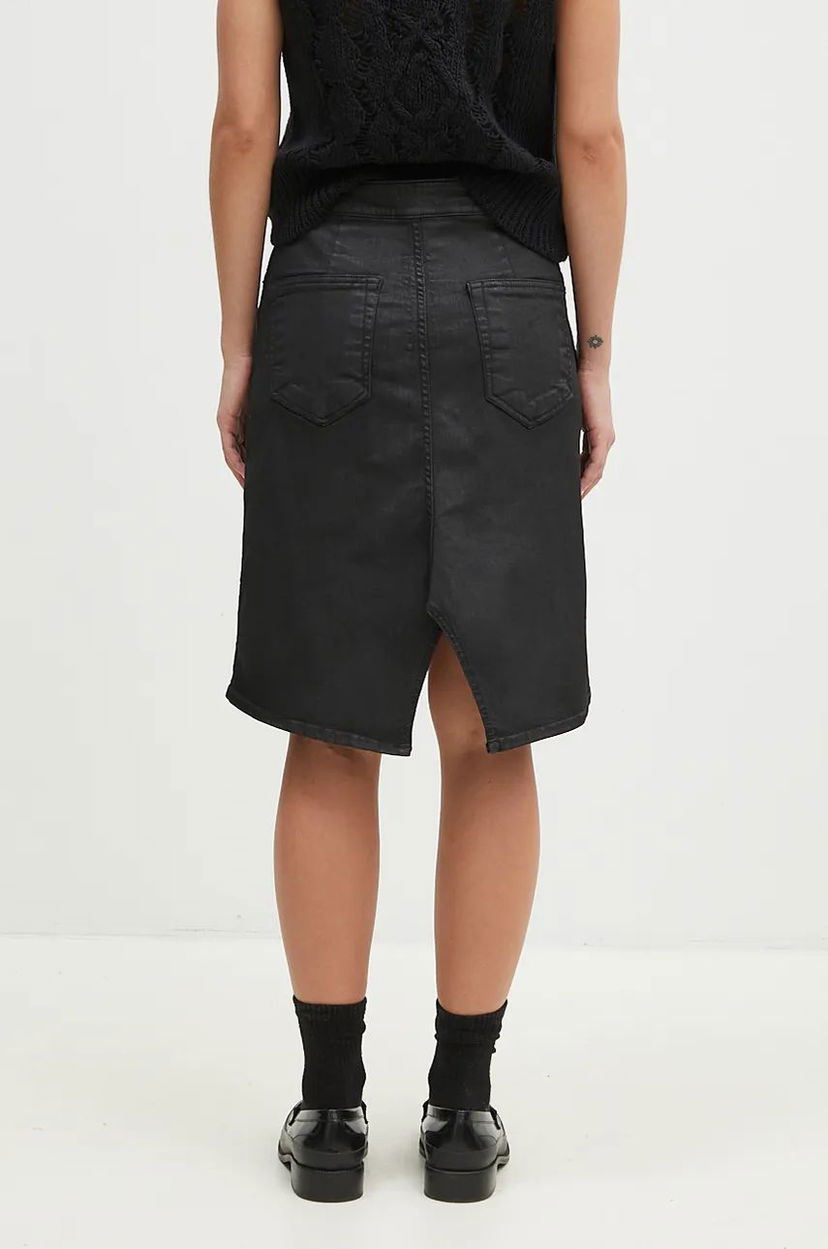 Nederdel Rick Owens A-Line Mini Skirt Sort | DS02D2340.SBW