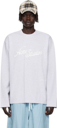 Acne Studios Embroidered-Logo T-Shirt
