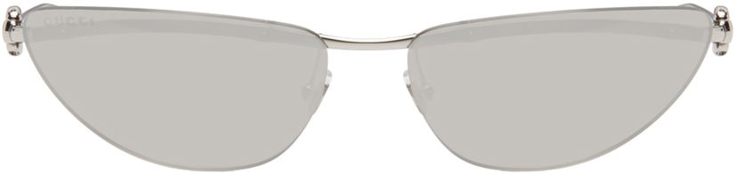 Solbriller Gucci Silver Cat-Eye Sunglasses Metalisk | GG1701S-002