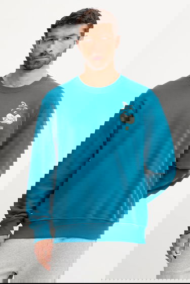 Sweatshirt The North Face Connect Relaxed Fit Crewneck Sweatshirt with Grow Your Own Way Graphic Print Turkis | NF0A8E3ZBSI1, 2