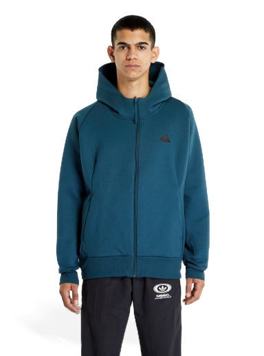 Sweatshirt adidas Originals Z.N.E. Premium Full-Zip Hooded Track Jacket Arctic Night Grøn | IN5087