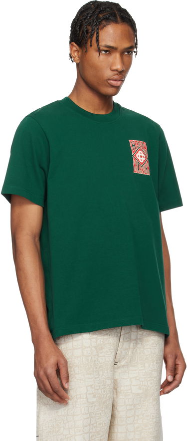 T-shirt Casablanca Casablanca Gothic Stacked Logo Graphic T-Shirt Grøn | MS25-JTS-001-06, 2
