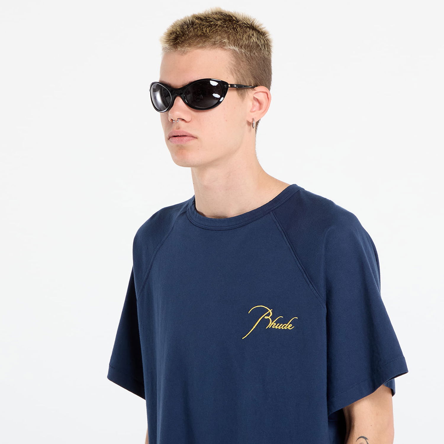 T-shirt Rhude Rhude Classique Raglan T-Shirt Mørkeblå | RHPF25TT160120043, 1