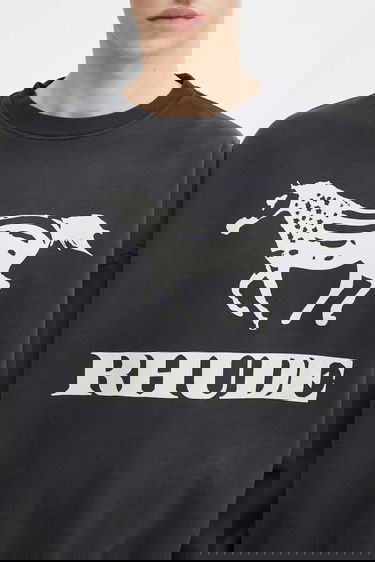Sweatshirt Rhude Dinero sweatshirt with horse print Sort | RHFW25ST04012, 3