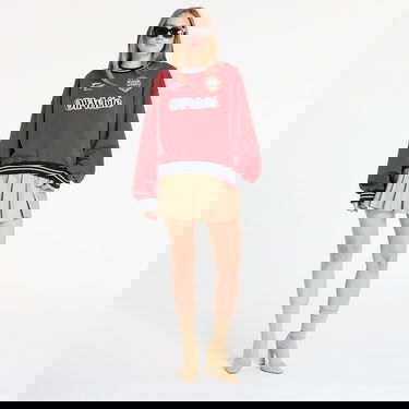 Sweatshirt Off-White Off-White Sporty Over Crew Sweatshirt Bourgogne | OWBA075F25FLE0032610, 4
