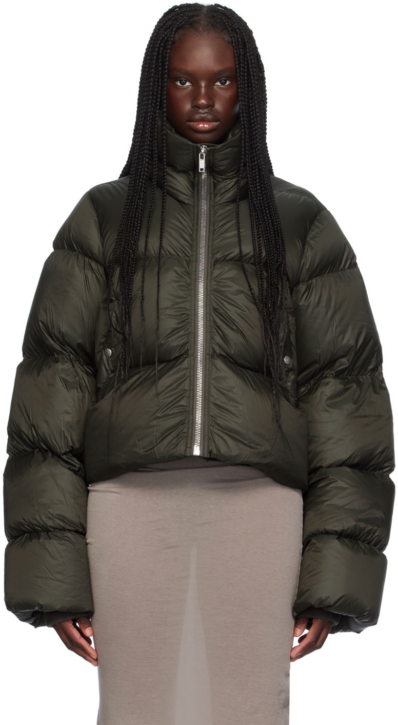 Puffer jakke Rick Owens Porterville Turtle Down Puffer Jacket Grøn | RP02D3772 NPD3