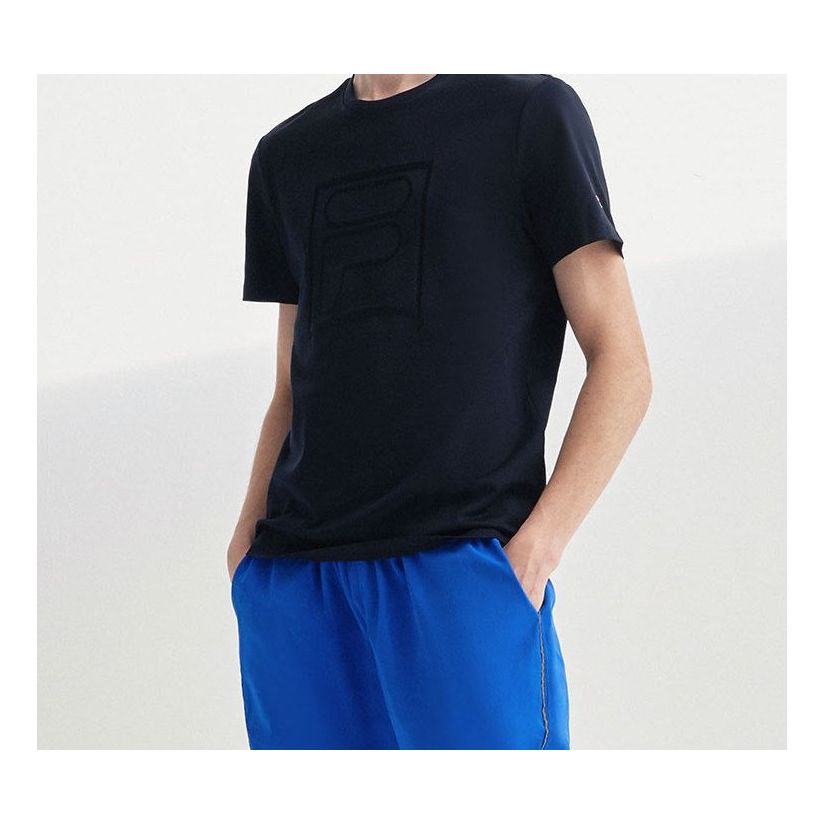 T-shirt FILA Men's Embroidered Logo T-Shirt Mørkeblå | F11M028159F-NV