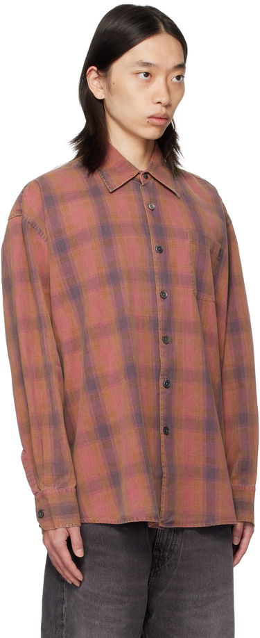 Skjorte OUR LEGACY Our Legacy Borrowed Plaid Shirt Lyserød | M4252BIDC, 1
