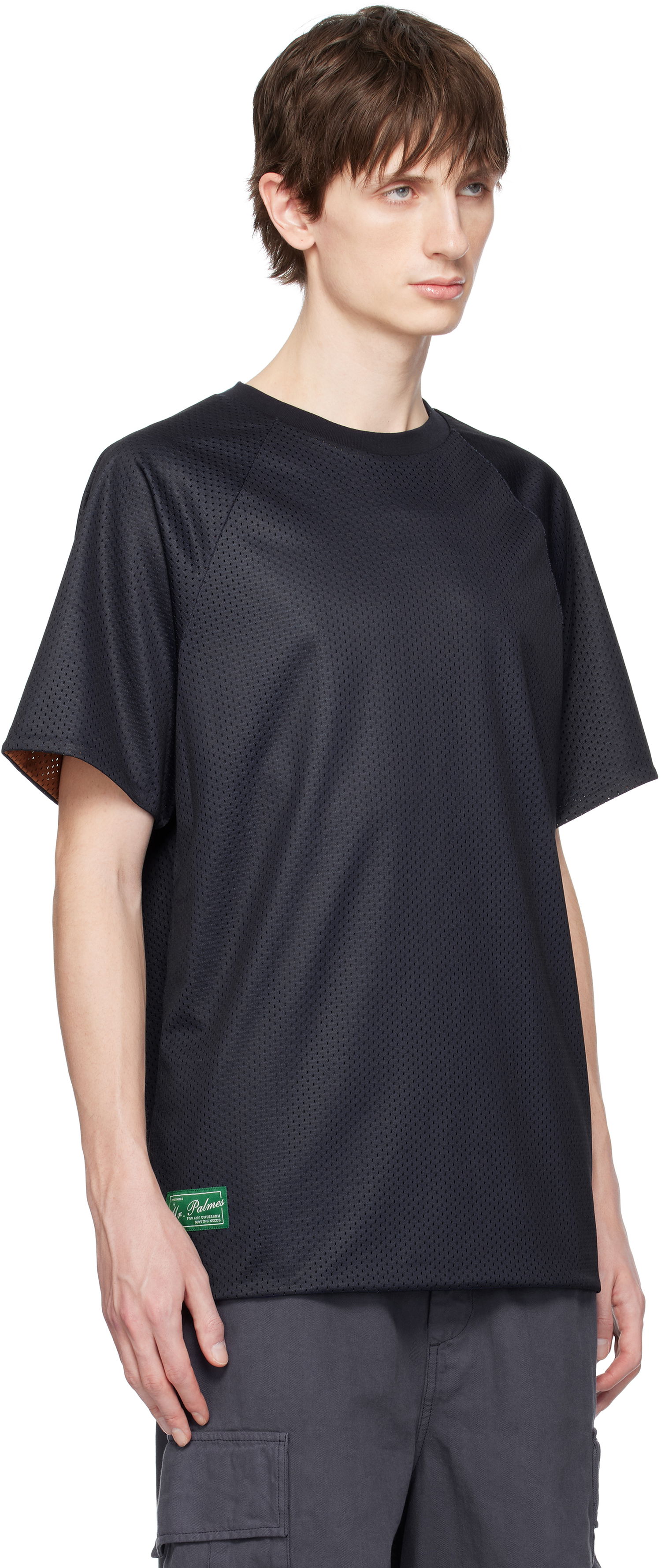 T-shirt Palmes Palmes Mesh Double Reversible T-Shirt Sort | P10-0043-660, 1
