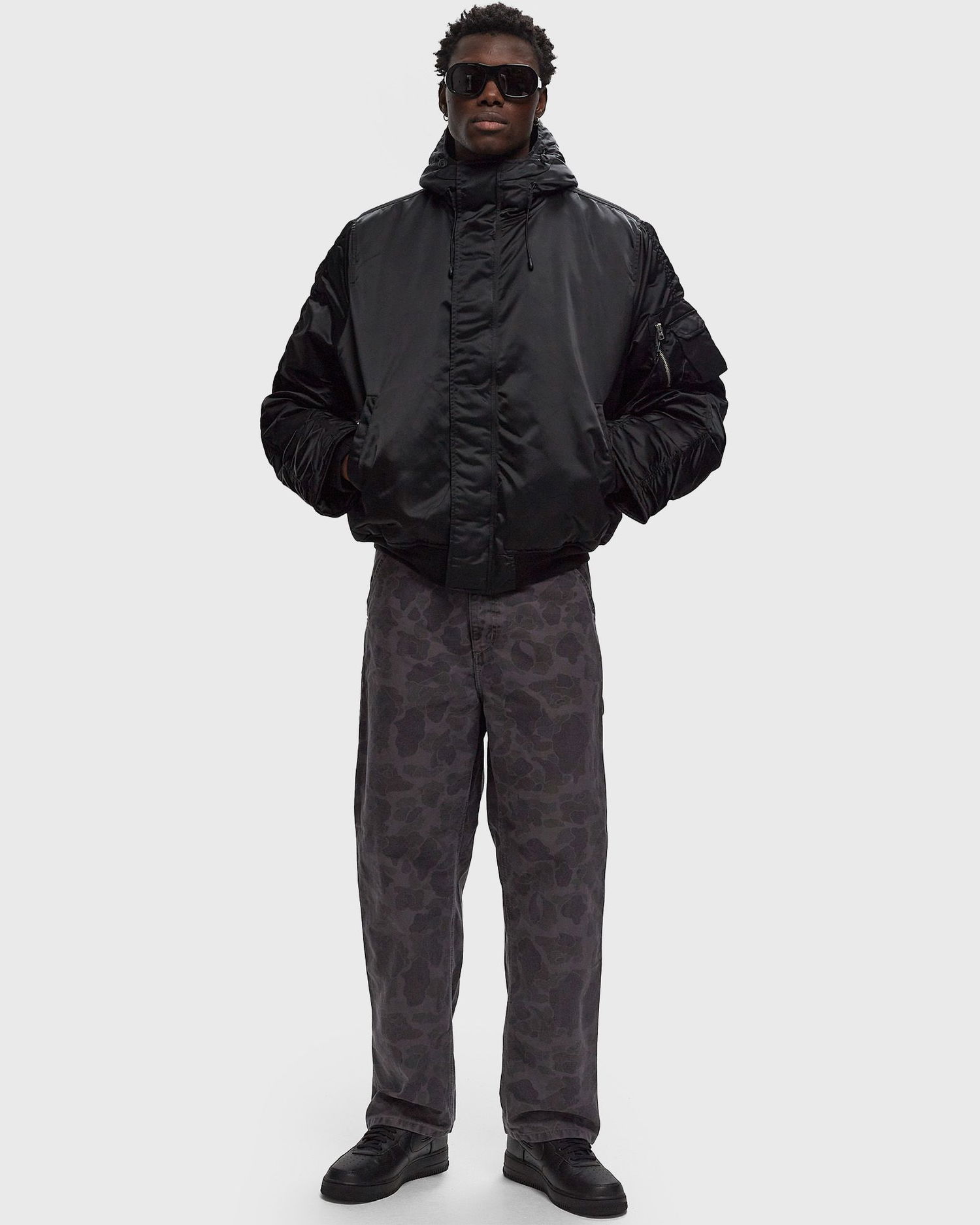 Bomberjakke Alpha Industries Parkas With Hood Sort | 148132UV-03, 1