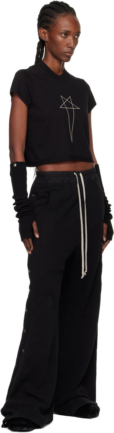 Crop top Rick Owens DRKSHDW Concordians Cropped Small Level T-shirt Sort | DS02E7207 RNEP3, 3