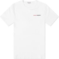 T-shirt Alexander McQueen Embroidered Logo T-Shirt Hvid | 776281QXAAB-9000, 1