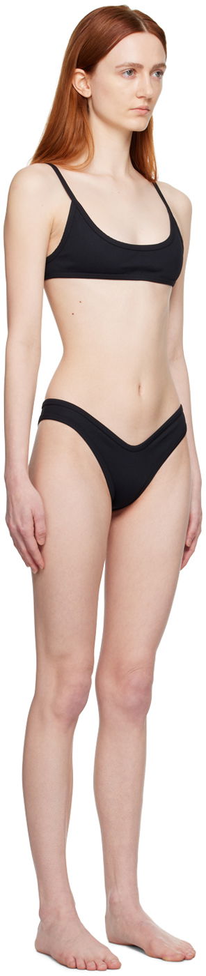Badetøj The Attico Attico Scoop Neck Bikini Sort | 233WBB06 PA16, 1