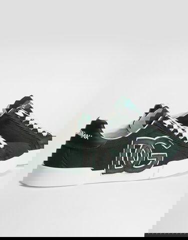 Sneakers og sko Dolce & Gabbana Dolce & Gabbana Portofino Light Strobel Canvas and Calfskin Grøn | CS2343AE6298S353, 3