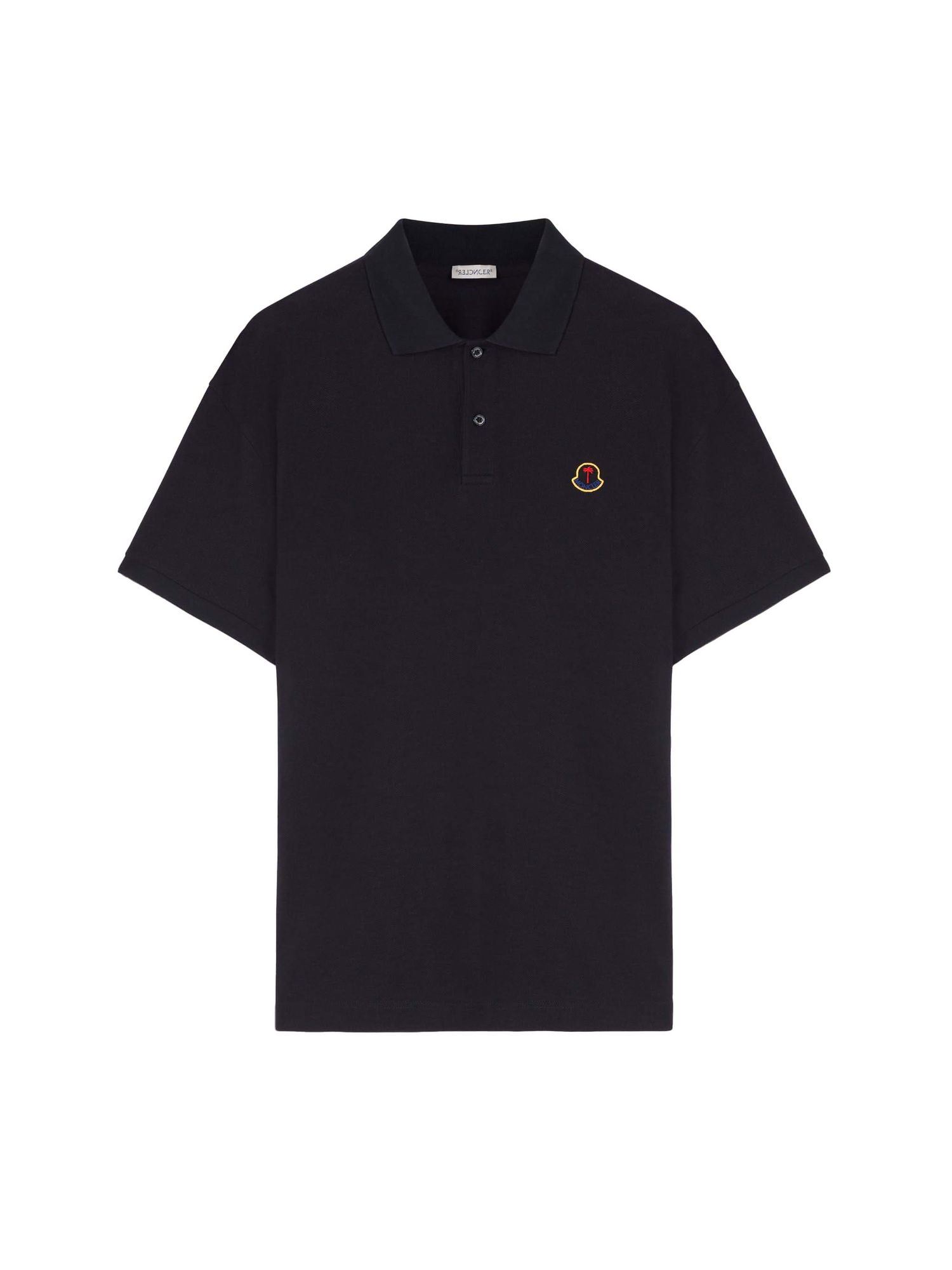 Polo skjorte Moncler Palm Angels x Logo Polo Shirt Mørkeblå | I209L8A00002M3588778 & PMGB023T24FAB0014600, 0