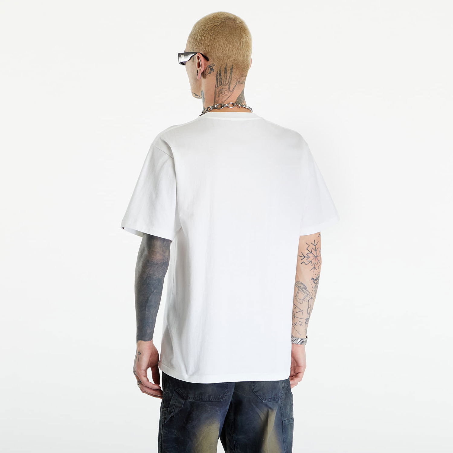 T-shirt BAPE A BATHING APE 1St Camo Nyc Logo Tee White Hvid | 001TEK301011M WHT, 1